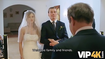 Olivia Sparkle'S Intimate Play In A Wedding Dress And Veil Captured On Camera