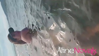The Voluptuous Blonde Showcased On The Beach - Aliennovak.Com.Br