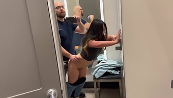 Public Rendezvous With Asian Cutie In Target Dressing Room